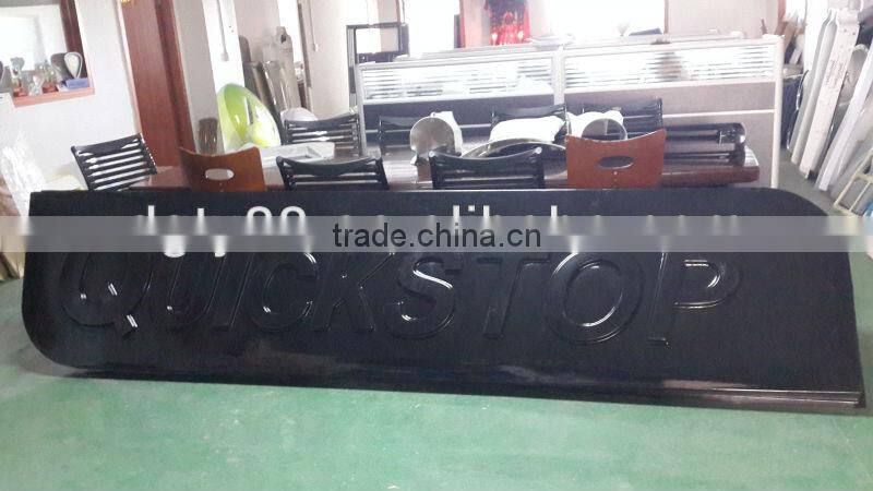 PVC vacuum forming suction plastic advertising shell with 3D design