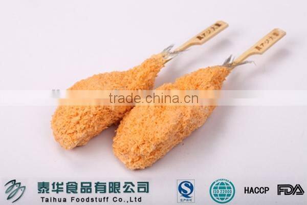 IQF Pre Fried Breaded Fish Fillet Horse Mackerel Quick Cooking