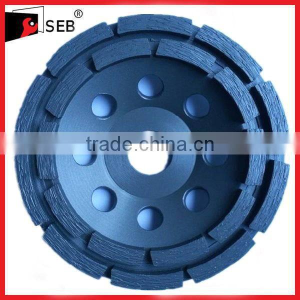 Diamond tool double row diamond grinding cup wheel