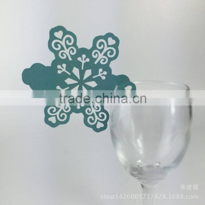 wholesale party favors supplier wine glass card laser cut wedding invitation card
