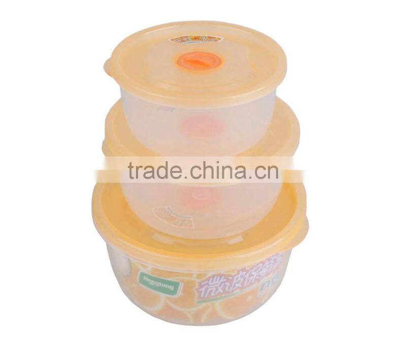 PP Round Shape Best Selling Plastic Food Container Set