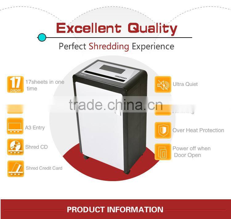 JP-8917C A3 Paper shredder 17sheets cross cut 310MM Medium office equipment