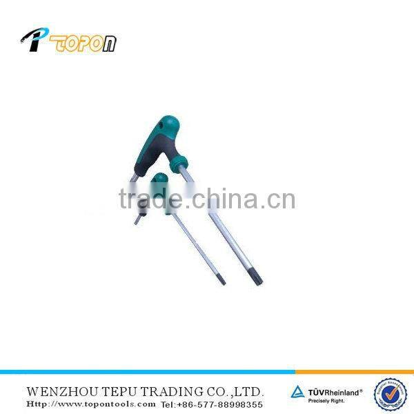 manufacture Hand tool T-handle hex key blue head Torx key wrench