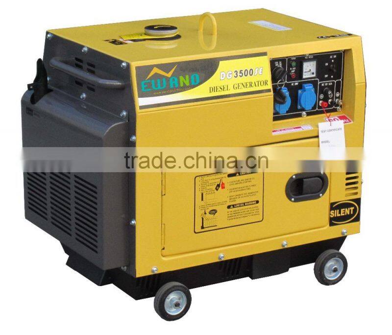5KW single phase 100% copper wire marine diesel generator