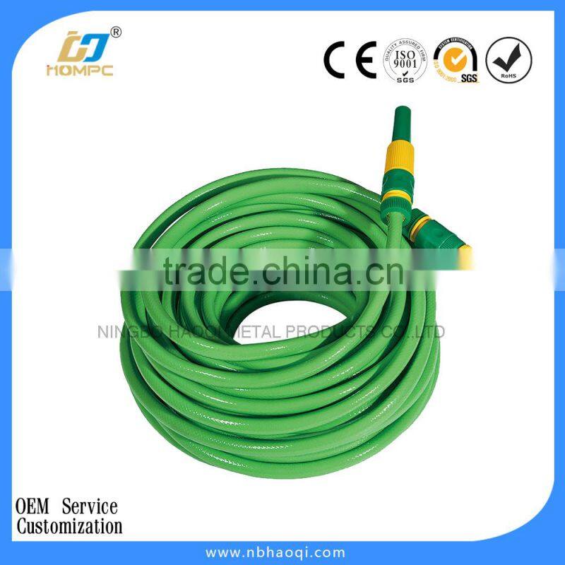 PVC watering spring garden hose with nozzle