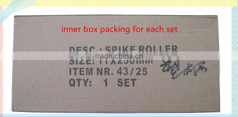 aluminium handle pin roller epoxy flooring spike roller