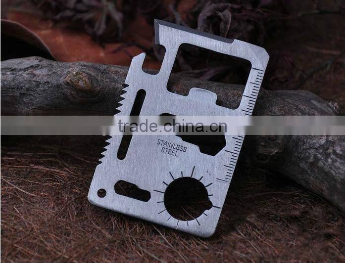 Hot useful outdoor camping knife card tool camping knife stainless steel