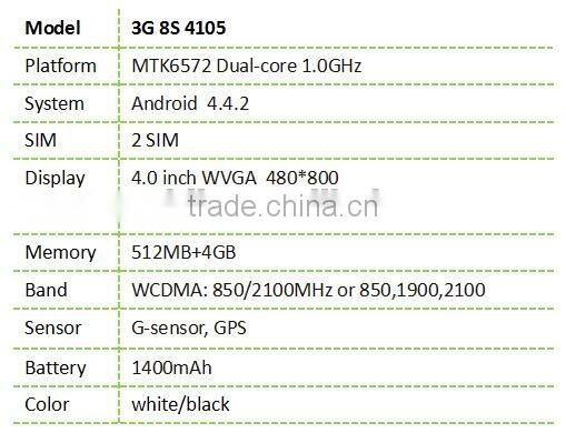 8S mobile 3G 8S4105 4.0" small size mobile phones