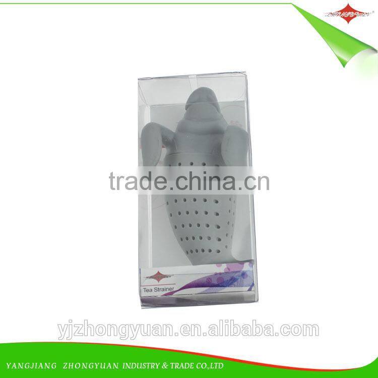 ZY-F1125 cute manatee silicone tea leaf strainer infuser diffuser