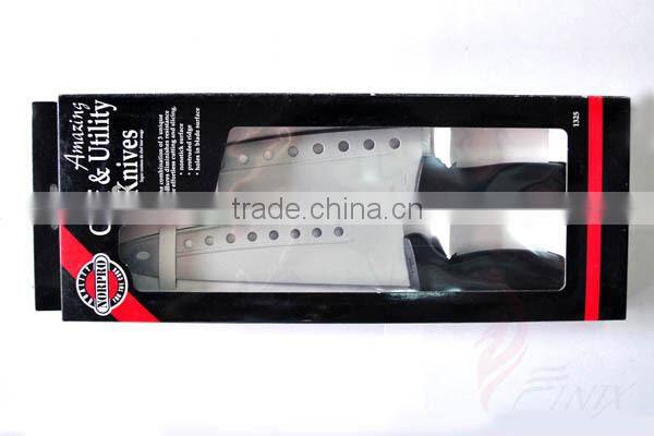 Japanese Stainless Steel Blade 2-PACK Silver Non-Stick Coating Kitchen Chef Knife