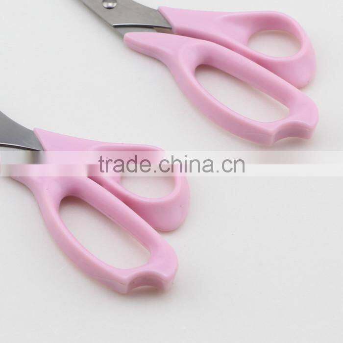 Pink Handle Stainless Steel Blade Scissors with Two Sizes