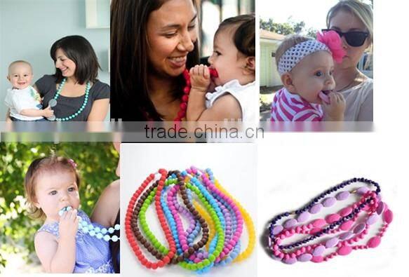 Baby gift bpa free silicone pendant teething wholesale