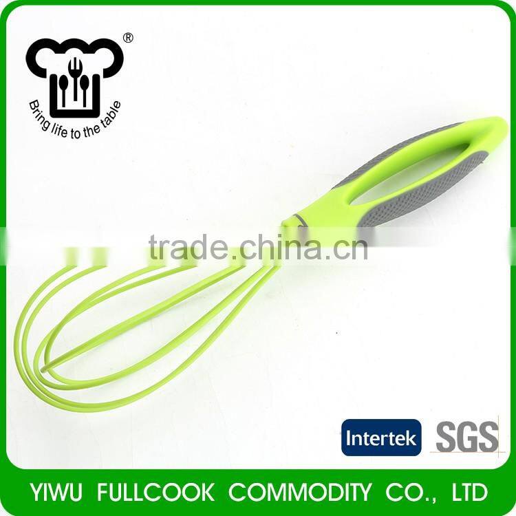 High quality eay hold handle silicone wire whisk egg beater cooking tool