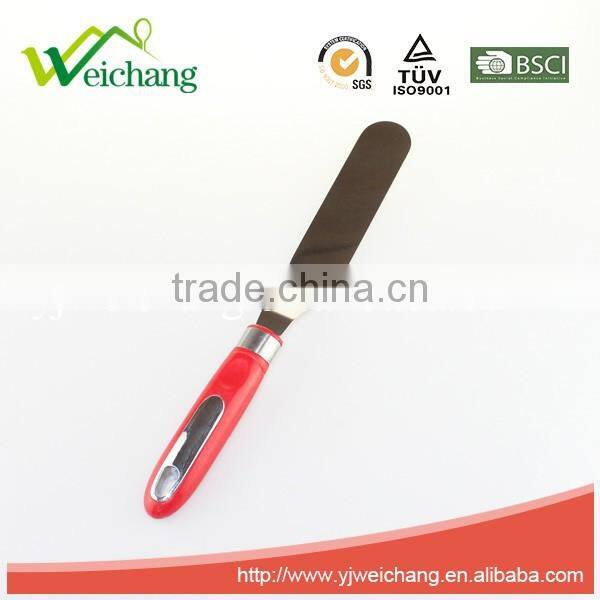 WCJ173 Professional Cake Decorating Tools 8"Stainless Steel Cake Spatula PP with TPR coating handle,2CR13 blade