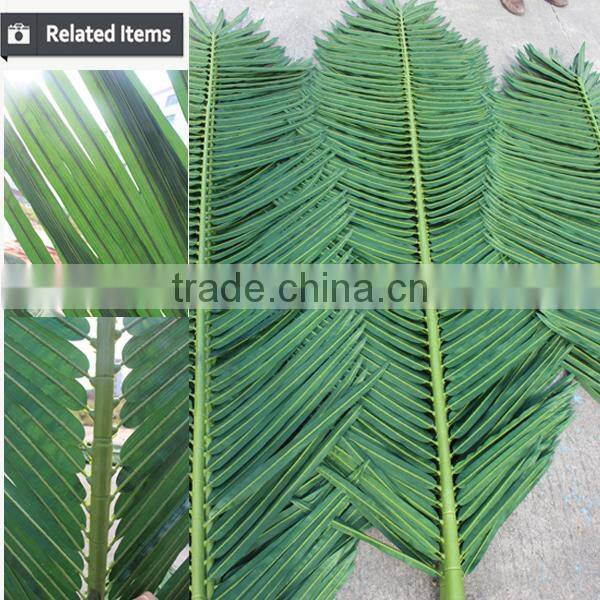 High quality outdoor plastic artificial plam tree leaves