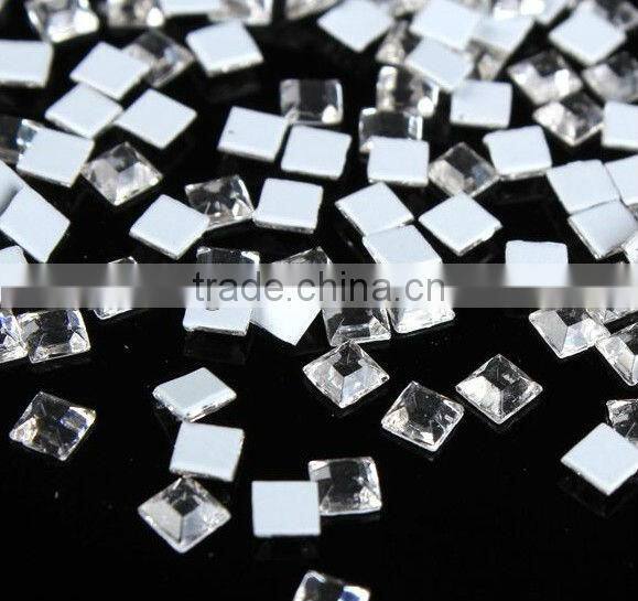Nail art accessories/special-shaped diamond/flat rectangular diamond crystal glass drill/phone beauty/square water droplets