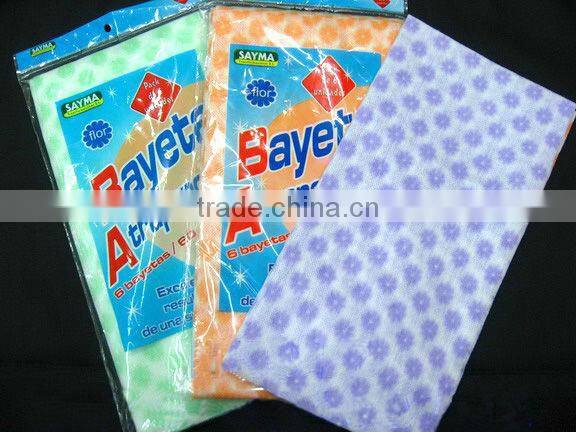 Gongdong factory direct sale classical wet / dry cleaning wipes/Guangzhou hasen cleaning wipe