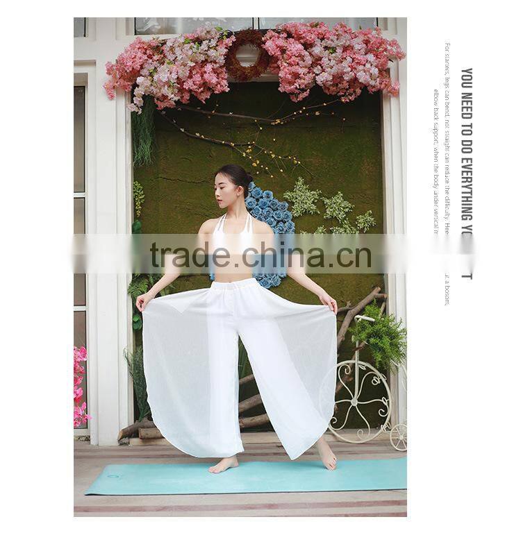 Comfy chiffon gothic harem pants for yoga