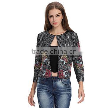 Woman New Fashion Clothing Manufacturer Sequin Beaded kurti with jacket designs