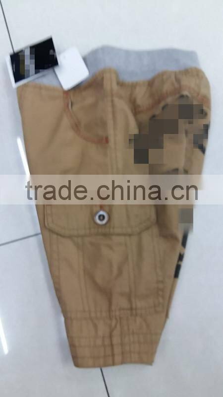 Kid's fashion high quality comfortable brand sport shorts pants overstock clearance