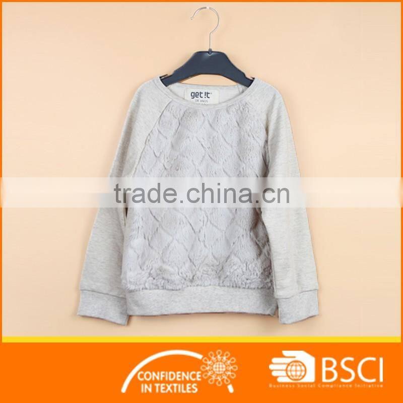 Children Hoodie Sweatshirt Jumper Pullover Fur Tops Winter Sweater