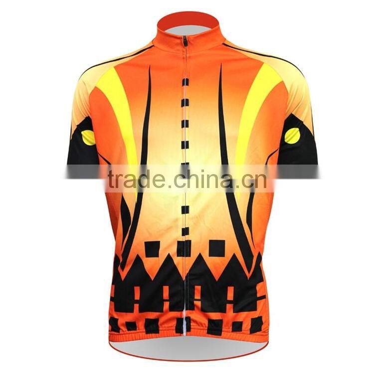 Soft and cool mesh material cycling jersey men
