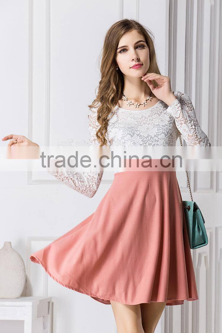 Latest Hot sell casual fashion mature Lace style clothing wholesale ladies women fashion dresses