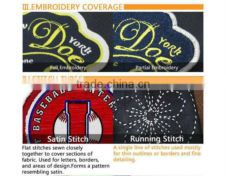 2017Custom Iron Patches Clothing Embroidered 3D Flower Embroidery Patch Manufacturers