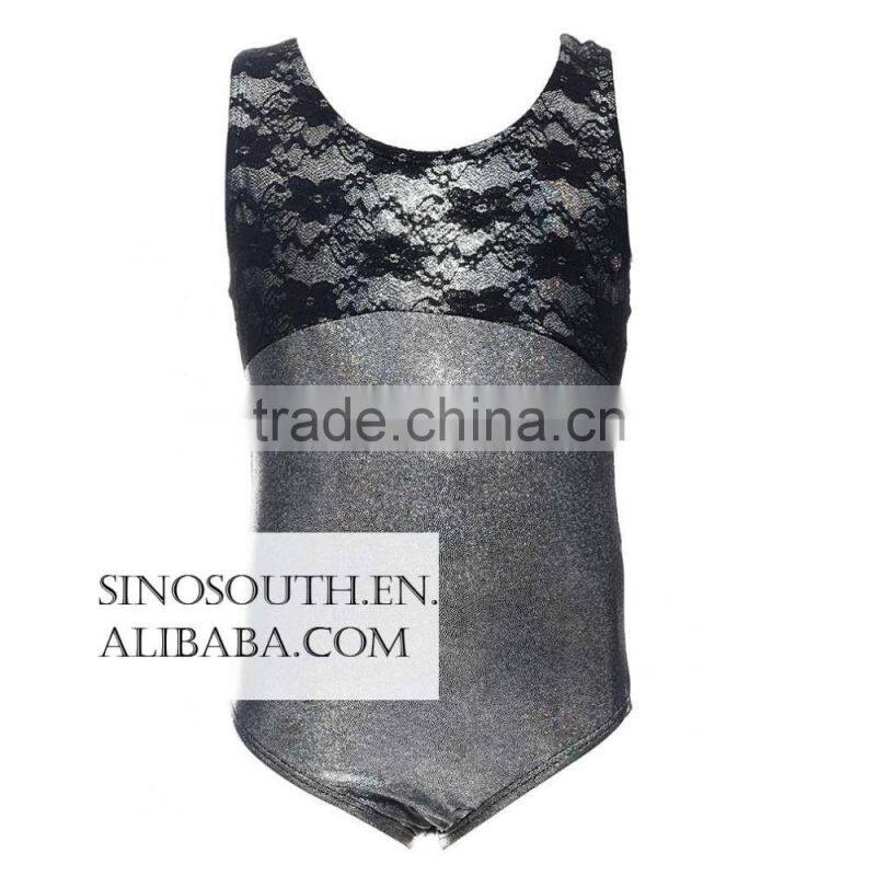 2017 Kids Girl's Sparkle leotard ballet Shiny Lace Leotard