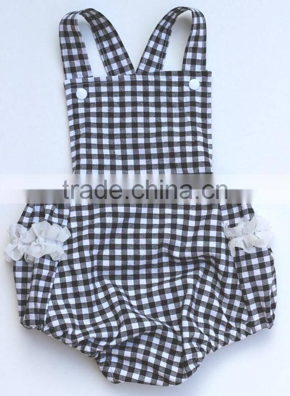 Wholesale Baby Clothes Summer Baby Romper Floral Ruffle Design Bodysuit