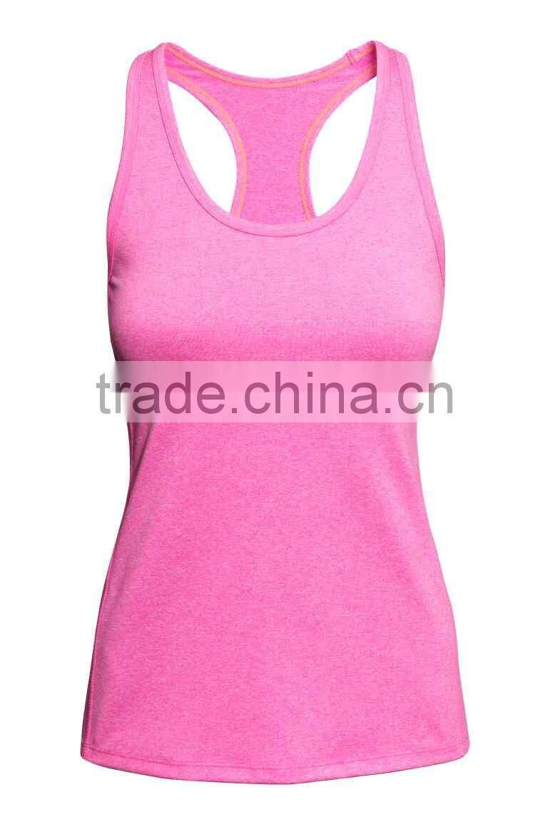 custom women sport tank top, spandex gym wear tank top wholsale