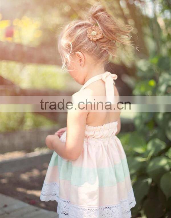 Flower And Tree Embroidery Design Girls' Dress Child Clothes Baby Girl Frocks