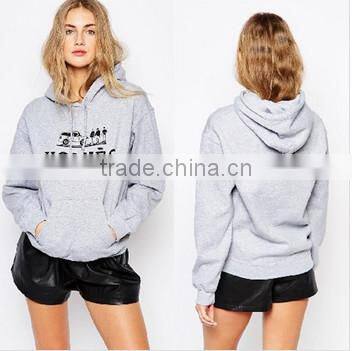 2015 fashion design women cheap fleece hoodie