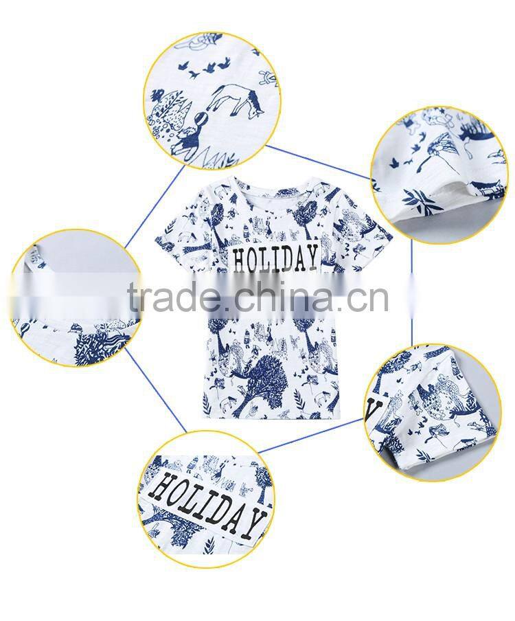 China Supplier white printed summer Cotton boys cool t shirts in t shirt