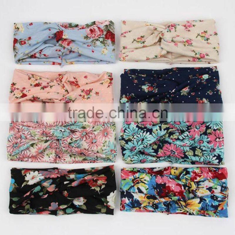 Fashion Women's Printed Headbands,Cotton Headbands