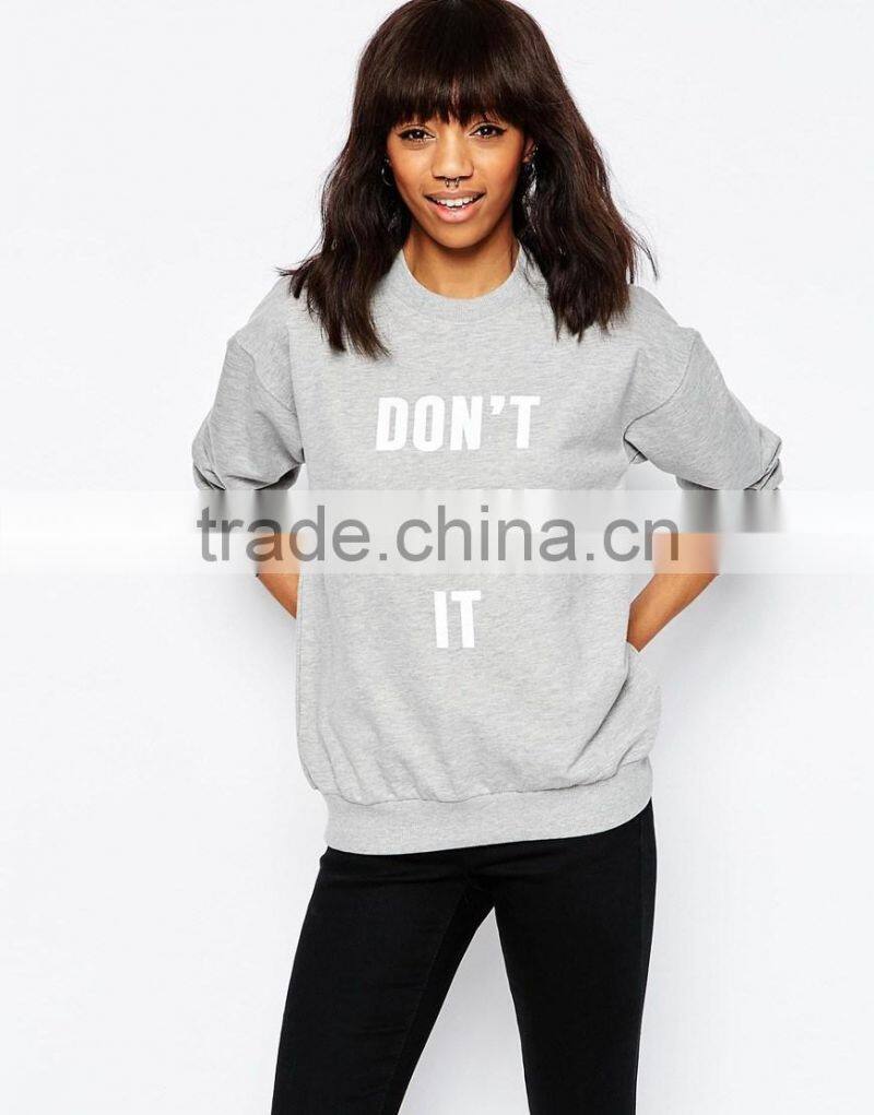 High quality o neck long sleeve woolen sweater designs for ladies