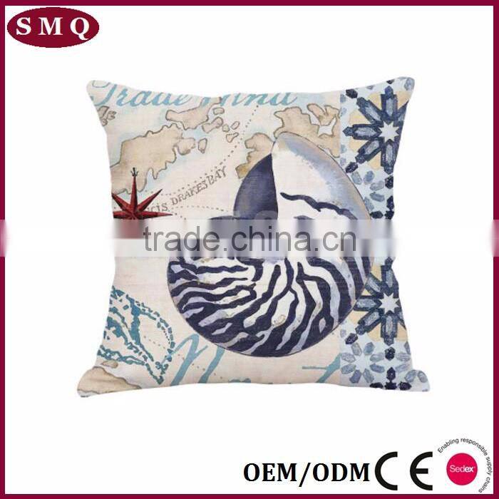 latest design sea animal painting home decor pillow cover