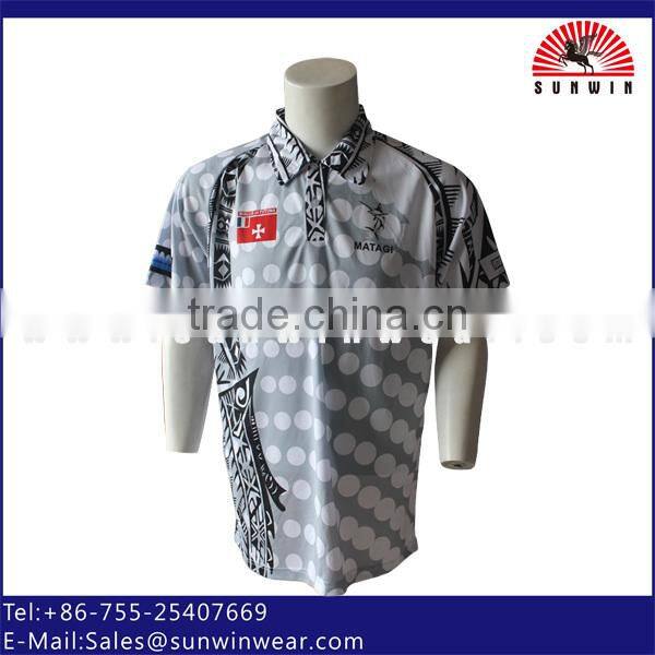 2015 Men's sportswear custom sublimated table tennis jersey wholesale