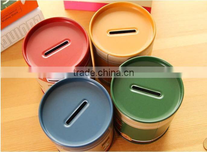 Metal round pig bank/Piggy coin bank/Money bank box