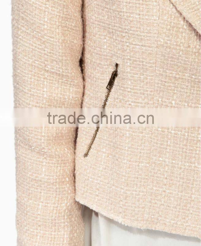 Jacquard Metallic-Blend Blazer