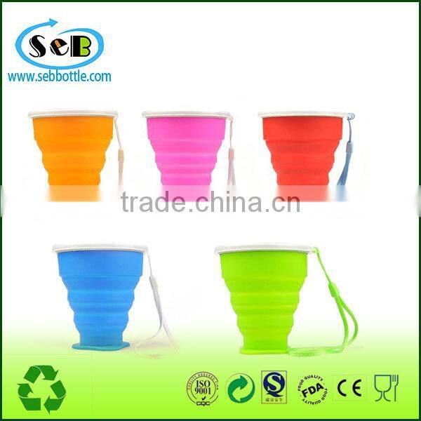 silicone rubber drinking coffee cup , Luggage silicone travel cup
