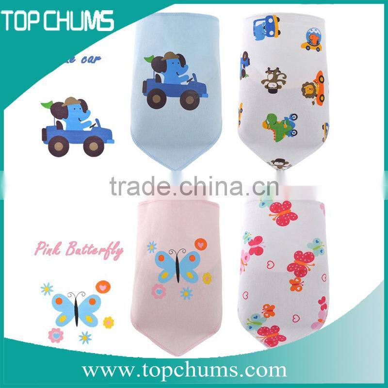 luxury printed baby triangle cotton bib bandana bandanna