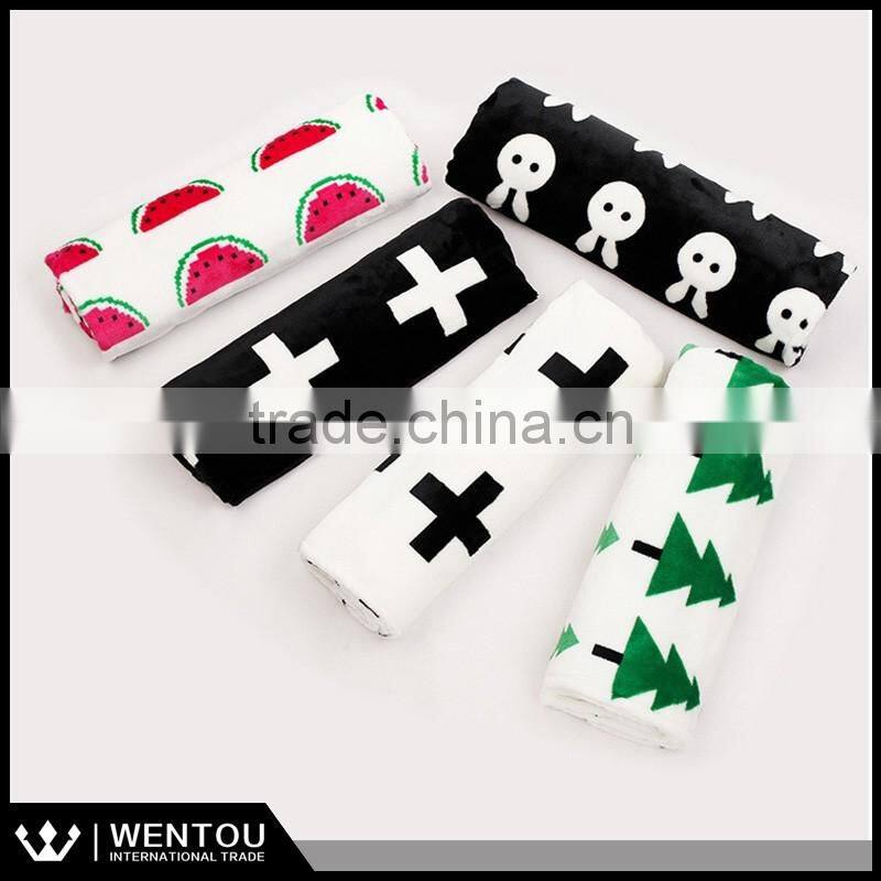 Hot Sell Cartoon Printed Baby Swaddle Blanket