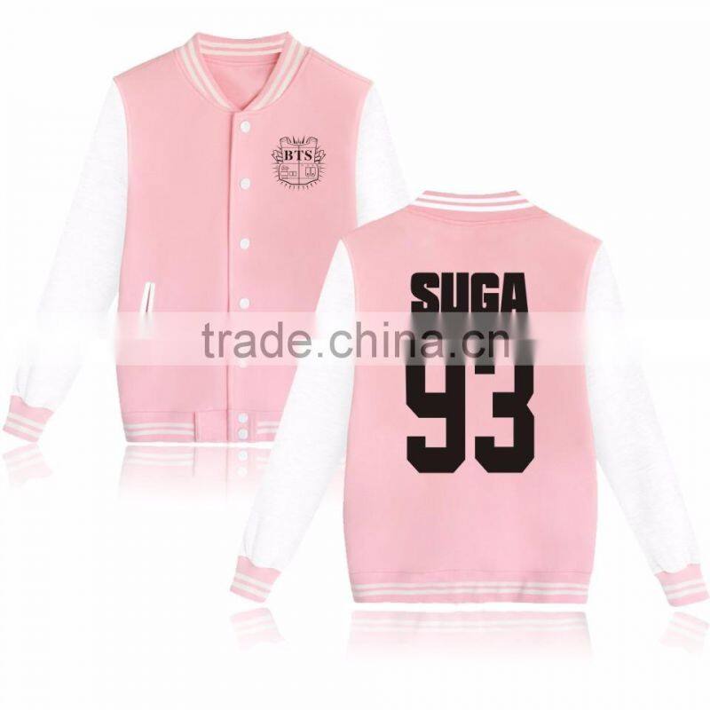 Kpop BTS In Bloom Sweatershirt Sweater Jung Kook Hoodie Bsaeball Uniform