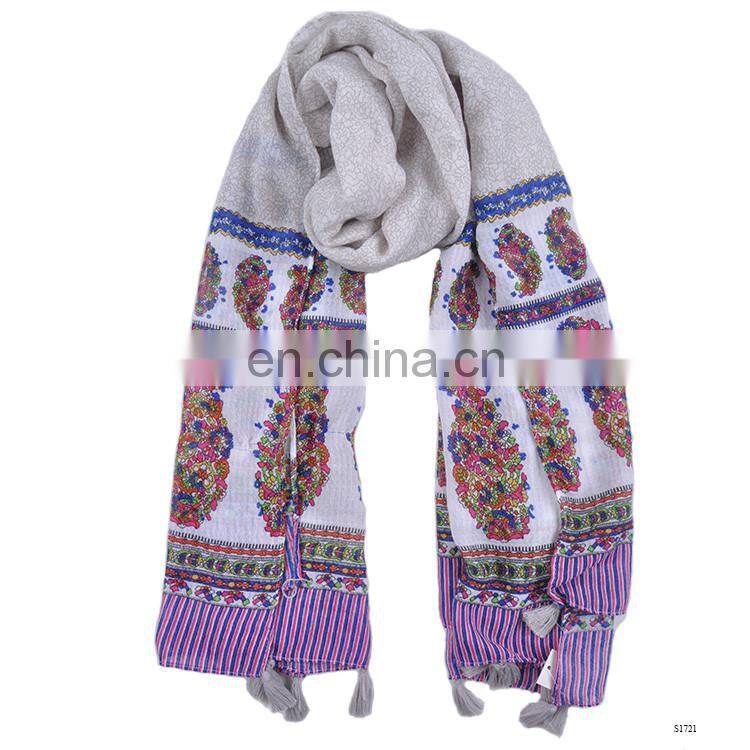 2017 spring summer latest scarf designs floral scarf