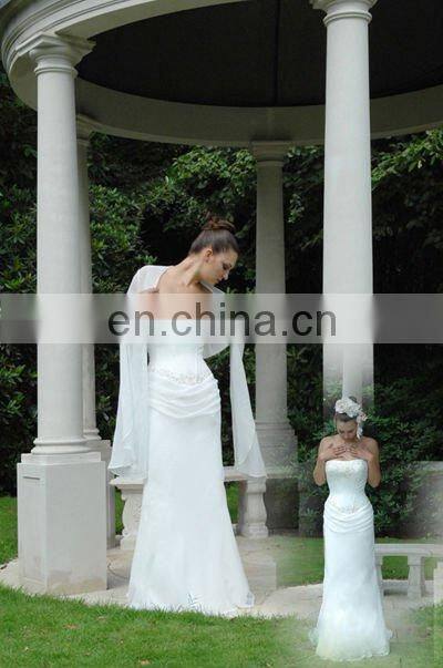 EM722 Lightsome soft chiffon pregnant women wedding gown | mother of the bride dress