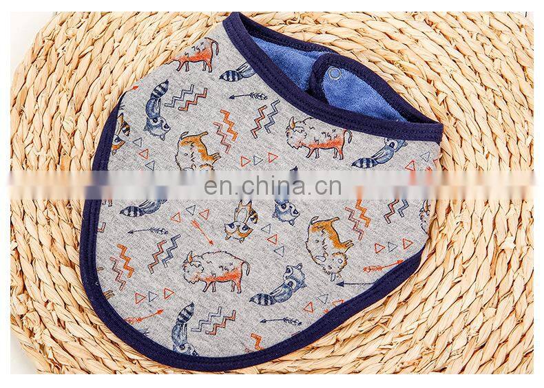 Waterproof cotton baby bandana drool bibs for babies trendy cartoon baby bandana bib