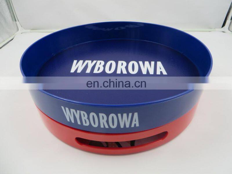 PS plastic beer bottle non slip bar serving tray