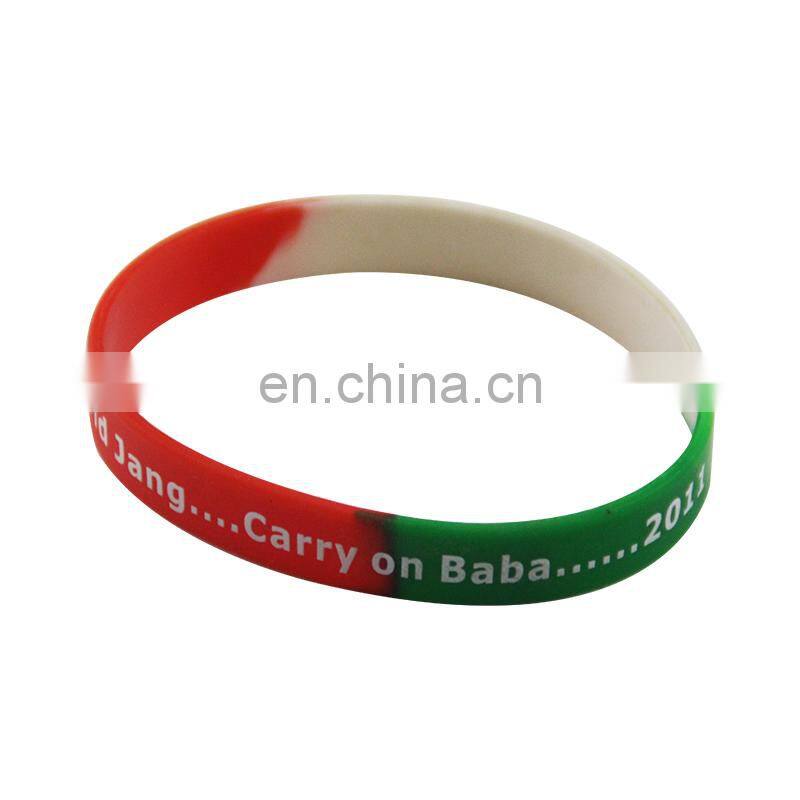 high quality colorful silicone bracelet for advertising