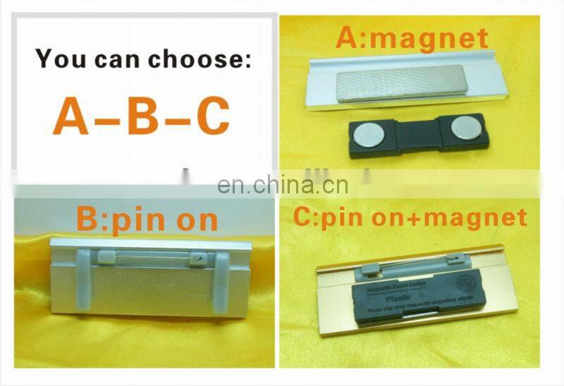 aluminum alloy engrave name badge